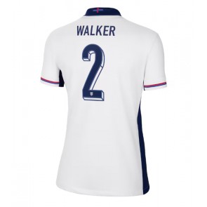 England Kyle Walker #2 Replika Hjemmebanetrøje Dame EM 2024 Kortærmet